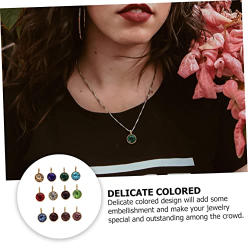 Collares y Amuletos 12 Piezas Piedra del Zodíaco Rosa