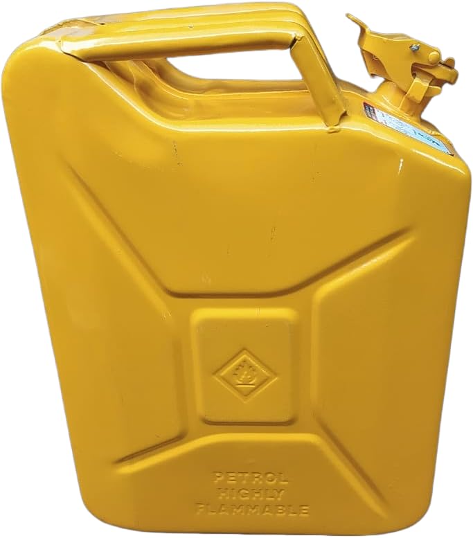 Jerry Can, 20 Litres, Metal, yellow : Amazon.in: Car & Motorbike