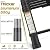 RIKADE Telescoping Ladder 20.3 ft & Attic Ladder, Heavy Duty Aluminum with Non-Slip Feet, 330 lb Capacity for RV, Attic, Loft & Multi-Surface Use, Black