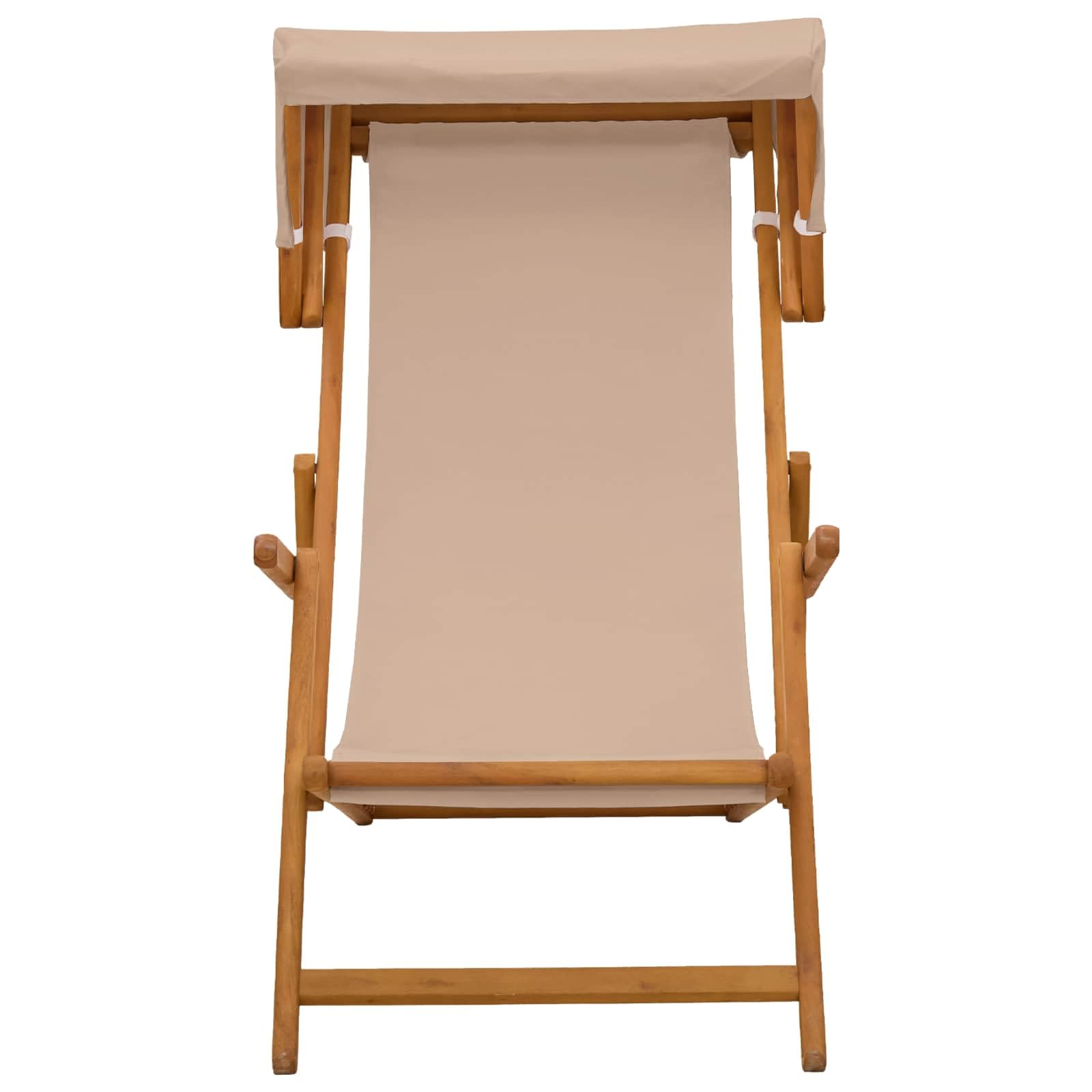 Fengshui Leżak 3 pozycje, lite drewno eukaliptusowe, kolor taupe