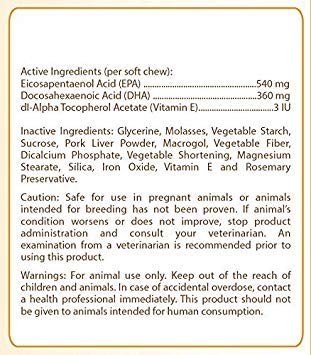 Image of Healthy Breeds Miniature American Shepherd Omega HP Fatty Acid Skin and Coat Support Soft Chews 90 Count