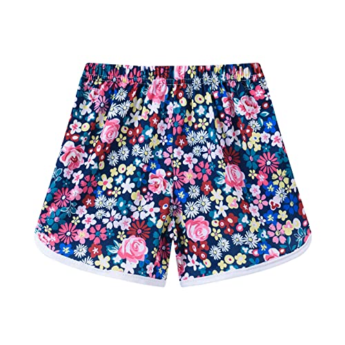 Shorts esportivos com estampa floral para meninos e meninas para meninos e meninas shorts de praia p