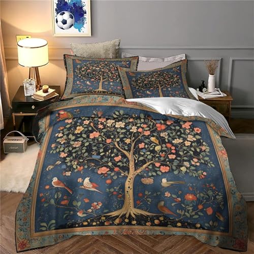 Linge de lit microfibre résistante parure florale 3D haut de gamme