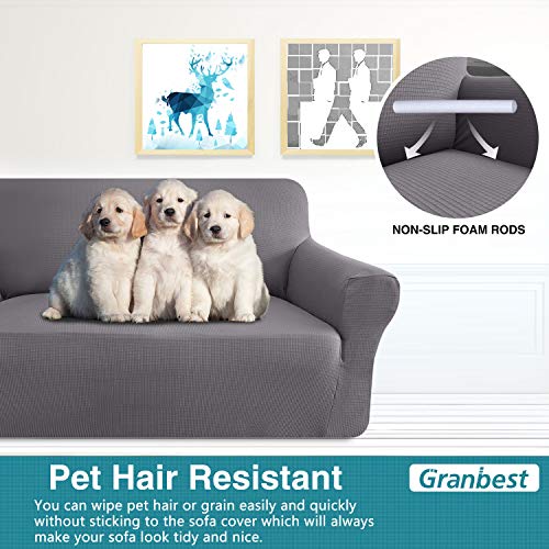 image for Granbest Stretch Loveseat Cover Couch Cover for 2 Cushion Couch Stylis