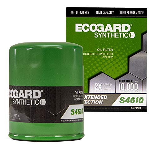 ECOGARD S4610 Premium Spin-On Engine Oil Filter for Syntheti...