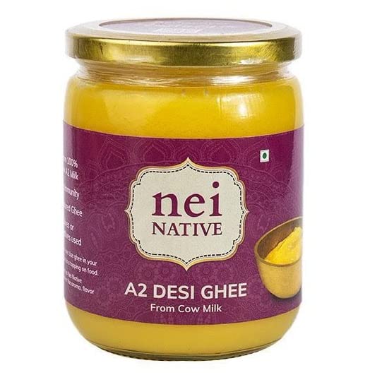 NeiNative A2 Desi Ghee A2 Desi Cow Ghee 500ml Pack Home Made