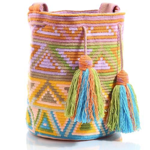 WYOU Designer Collection Hobo Bag Wayuu Crochet, Large3
