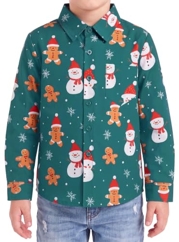 Image of Boys Hawaiian Button Down Shirt, Pure Combed Cotton Short Sleeve Size 3-15Y
