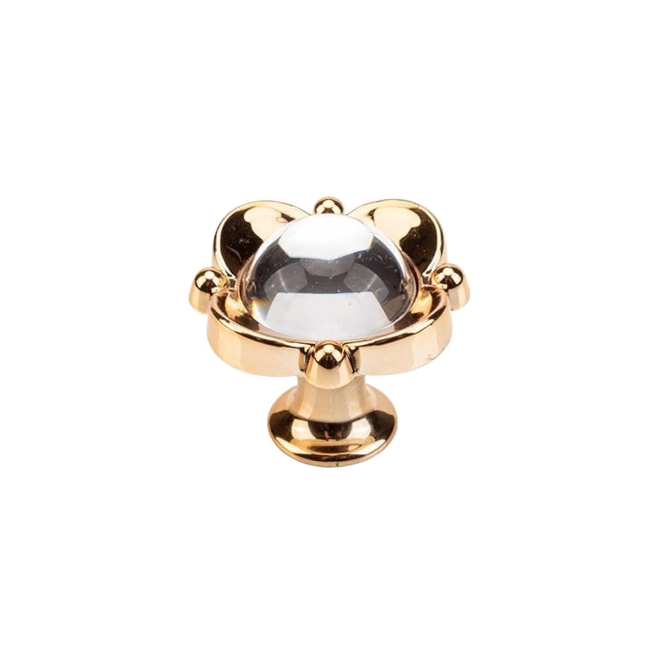 ENmrfvkz Ceramic Cupboard Drawer Handle Knobs, Crystal Drawer Knobs and Pull Handles 10 Pcs Single Hole Multicolor(Gold White)