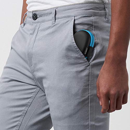 Earbuds Carrying Case, Sunguy【2Pack, Red+Blue】 Small Oval Storage Cases, Portable Storage Earbud Pouch Bag For Earbuds, In-Ear Headphones, Earphones, Headsets, Hearing Aids, Usb Charging Cable, #TOP3