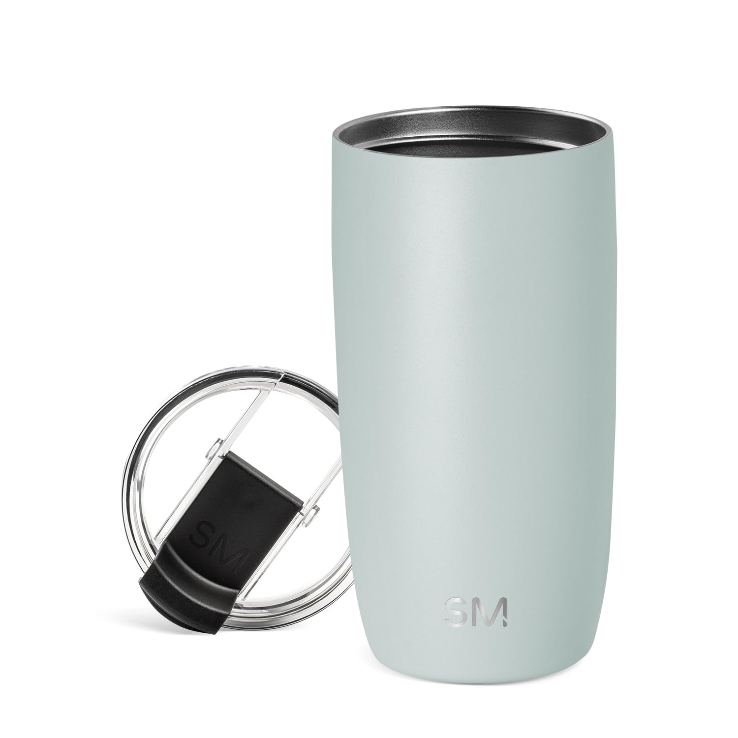Simple Modern Travel Coffee Mug Tumbler with Flip Lid | Insulated Stainless Steel Iced Coffee Cup | Gifts for Women & Men | Voyager Collection | 470ml | Sea Glass Sage