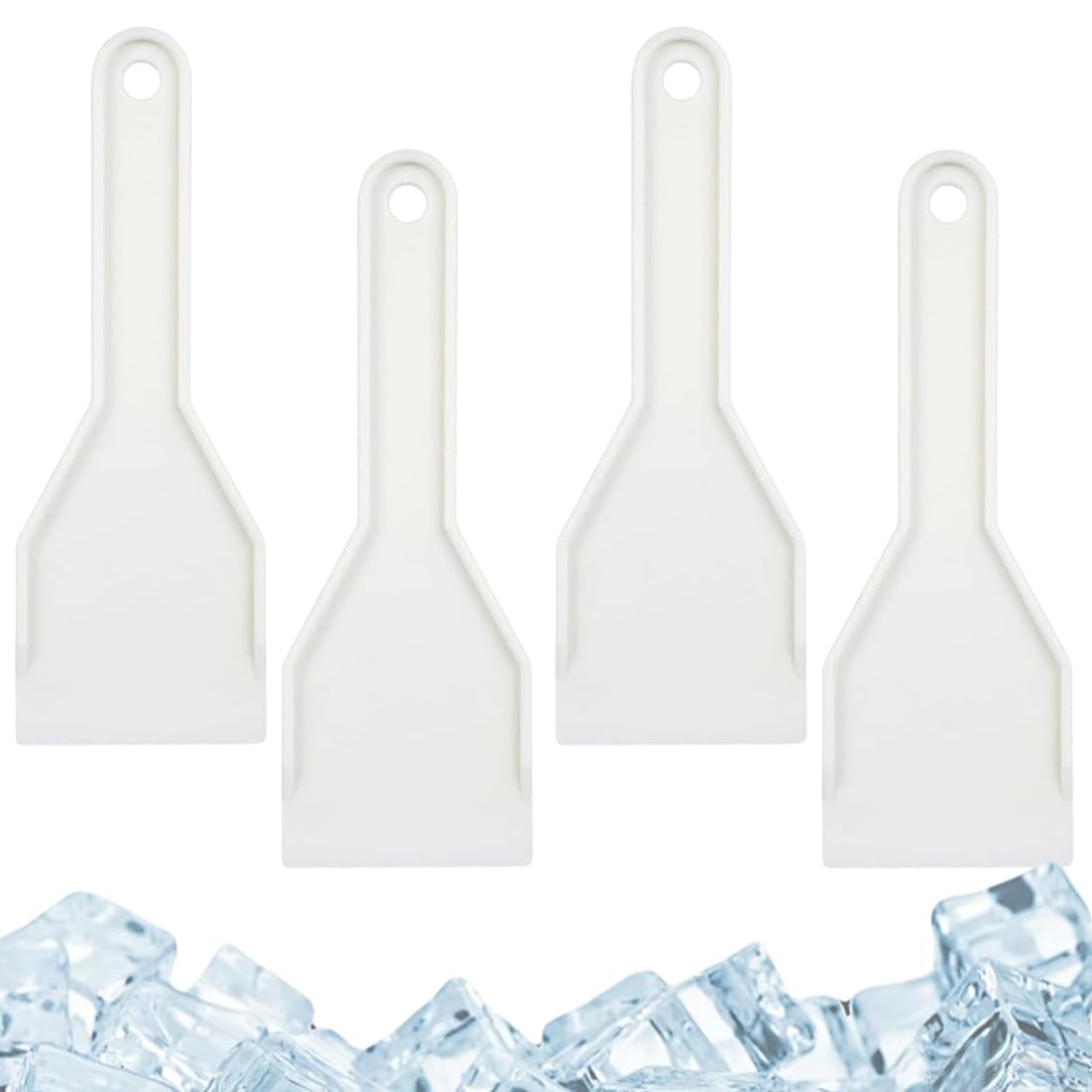 4 Raschietti Per Ghiaccio Freezer - In Plastica Alimentare, Per Frigoriferi Di Diverse Marche - Foto 3