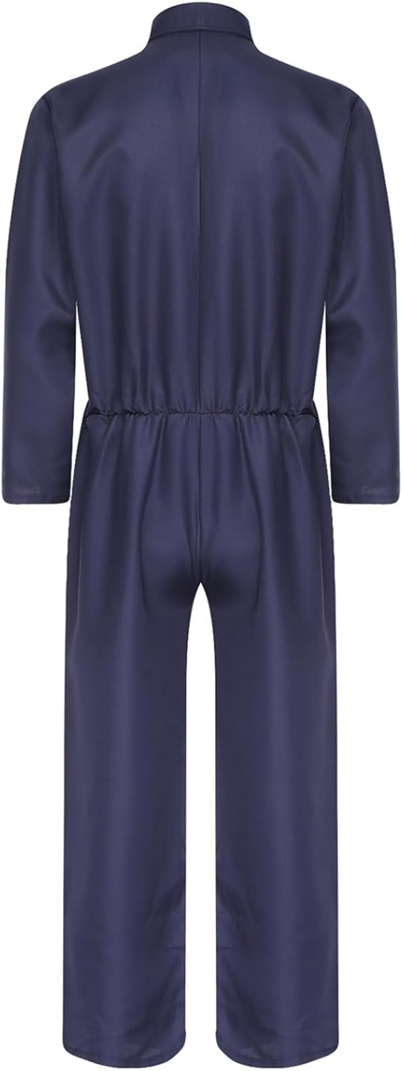 Unisex Coveralls for Men & WomenLong Sleeve Chest Flap Pockets Unitard/Jumpsuit Halloween