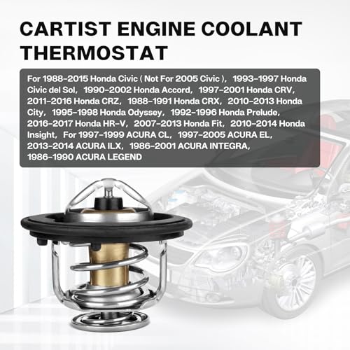 Cartist-19301-PAA-306-19301-PLC-315-19301-RNA-315-Thermostats-For-1988-2015-Honda-CivicAccordCRVCRZCRXCityOdysseyPreludeHR-VFITInsight-1986-2014-ACURA-CLELILXINTEGRA