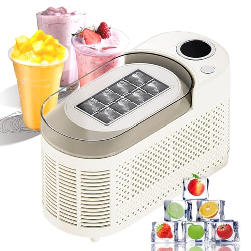 Máquina de Fabricantes de Hielo de pellets portátil, 8 Cubos en 10 Minutos, Tanque de Agua de Inicio de un Toque y Relleno Superior, diseño Ultra-Compacto (se Ajusta en el Bolso) para el hogar,