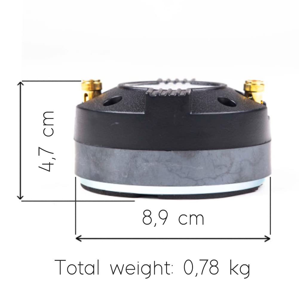 1 MASTER AUDIO DR6P driver a compressione 150 watt rms 300 watt max diametro gola 2,5 cm per trombe casa feste cassa 8 ohm 102 db bobina 3,4 cm, 1 pezzo