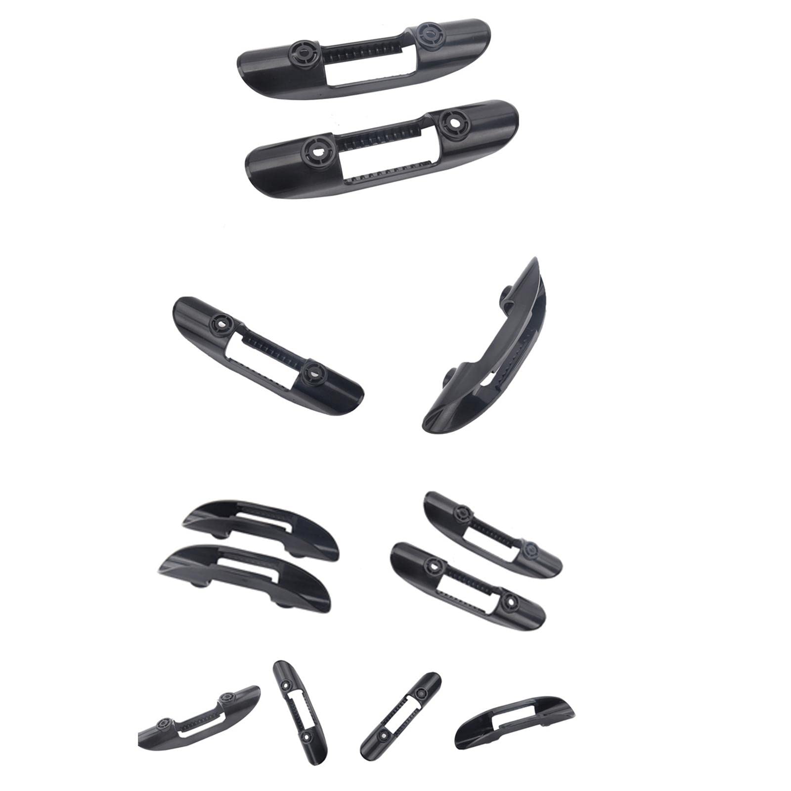 10 Set Marine Paddle Gear Kajak/Kanu Paddelhalter Clip mit Schrauben Ersatz, Stil 2, 151 x 31,5 mm