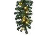 Produktbild Tannengirlande aussen 270 cm - Grüne Girlande mit Lichterkette (40x LED), weihnachtliche Girlande mit Licht als Weihnachtsdeko aussen