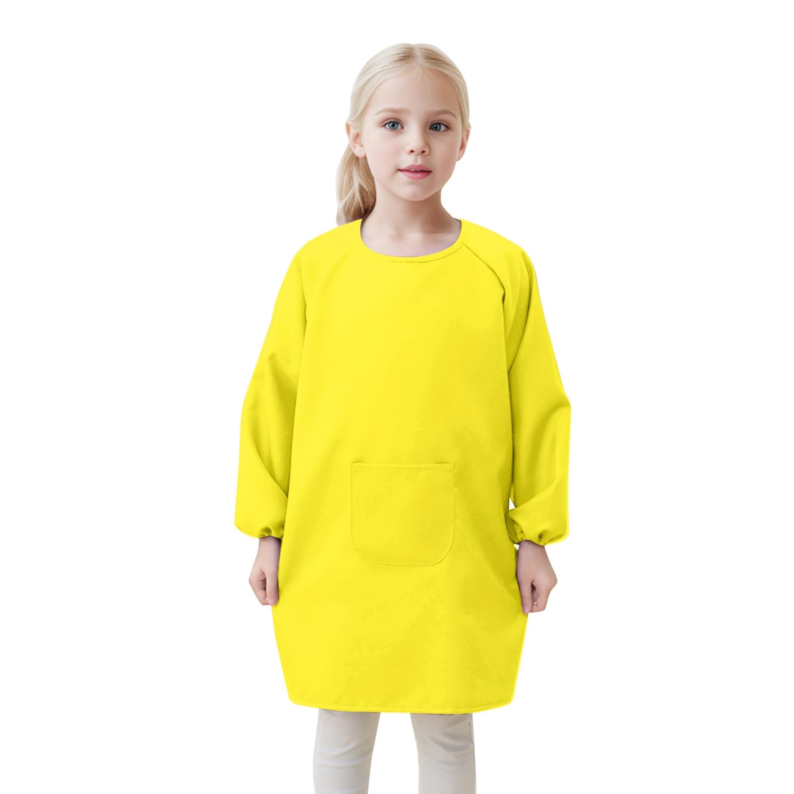 Kids Art Smock Painting Apron, Long Sleeve Painting Pottery School Boys Girls Painting Smock Childrens Apron Art Craft Long Sleeve Cooking Painting Smock 2-12 Years