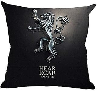 MOCOFO Gra o Tron poszewki na poduszki, poszewka na poduszkę z grą o tron, poszewki na poduszki do salonu na sofę do domu na kanapę, 45 x 45 cm (kolor 4)