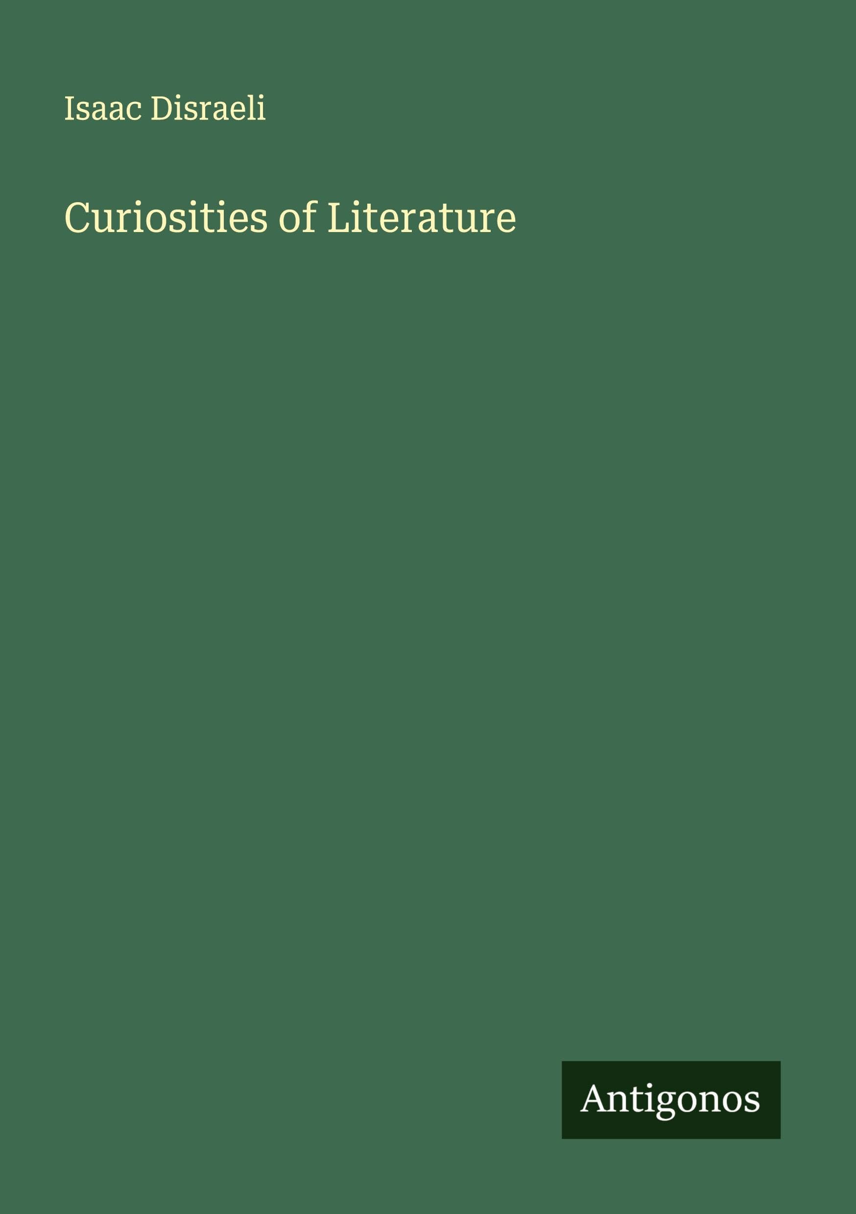 Curiosities of Literature