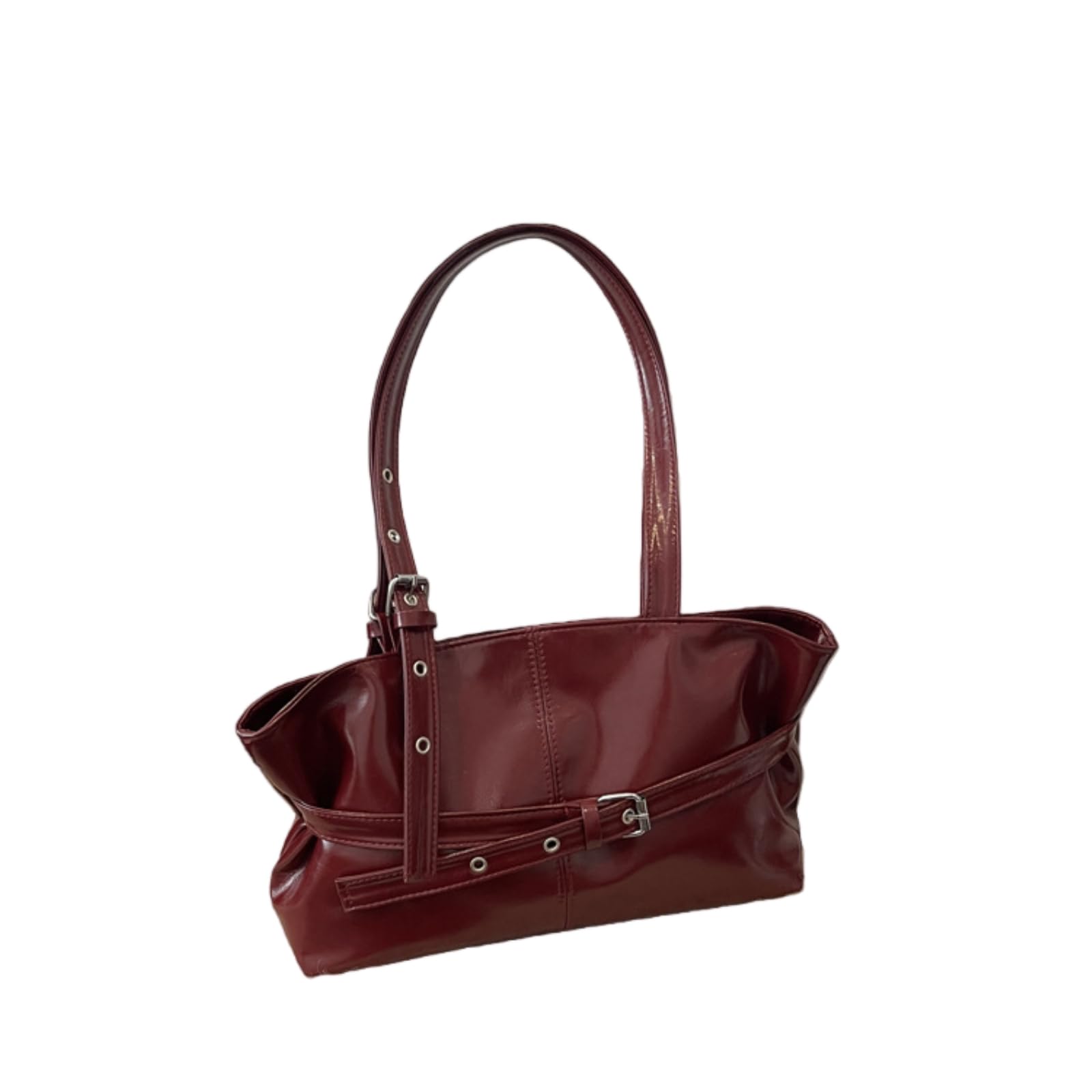 Gyios Crossbody Bag Large Capacity Women's Shoulder Tote Commuter Simple Vintage Cross-border Versatile Sensation-red