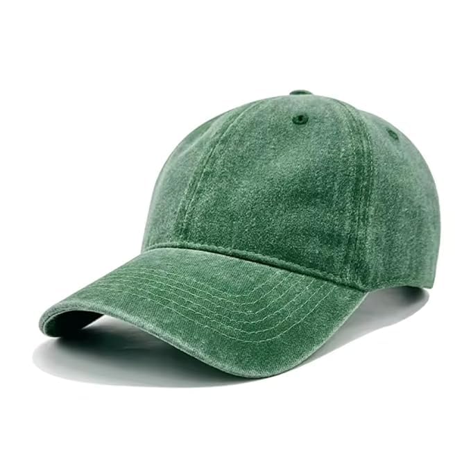 Image of kill off Plain Denim Cap Unisex Baseball Cap 100% Cotton Fits Men Women Washed Denim Adjustable Cap