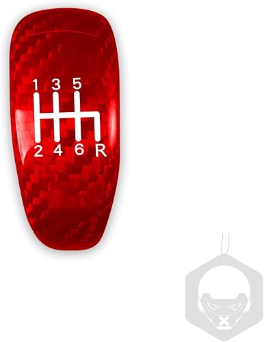 Miniatura 9 de Cubierta de control de la caja de engranajes de la consola central de la caja de cambios compatible con 370Z 2009-2018 de fibra de carbono real,