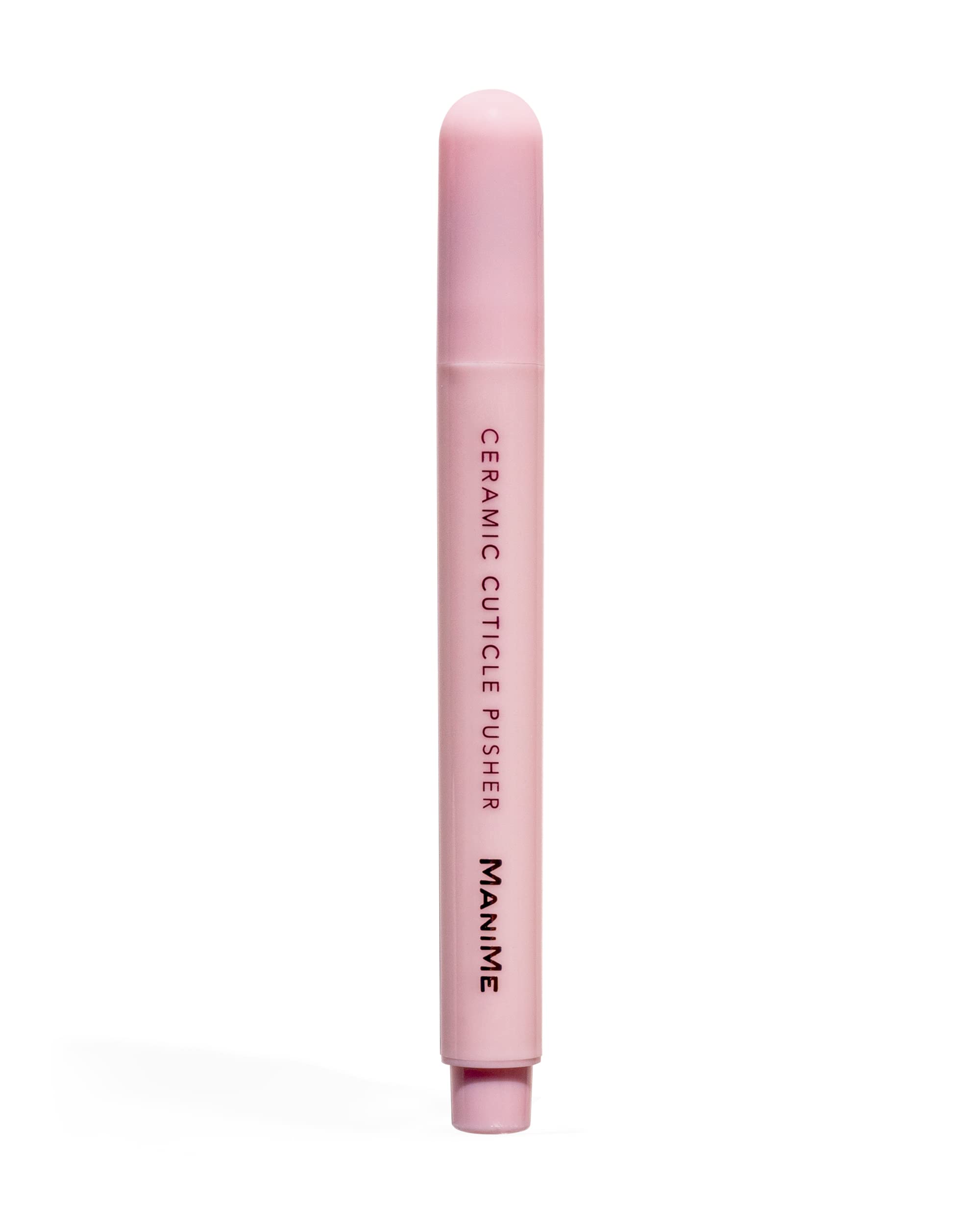 ManiMeCeramic Cuticle Pusher | Easy Gel Manicure Nail Tool | Exfoliating Cuticle Shaping Pumice Stone Tip | Infused with Nourishing Apricot Kernel Oil & Vitamin E for Healthy Cuticle Care
