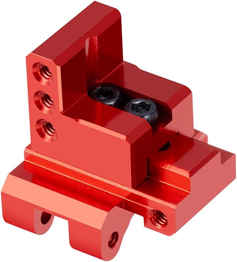 1/24th Adjustable Rear Link Mount Aluminum Link Bracket for Axial SCX24 1:24 RC Model Crawler Car Upgrade Parts (Black)