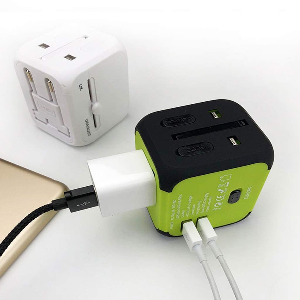 Gniazdo międzynarodowe przetwornice Międzynarodowa ładowarka energetyczna, Uniwersalny adapter podróży, Adapter podróży Uppel Dual Usb. All-in-One Worldwide Cargers Adapters adapter wtyczki zasilania