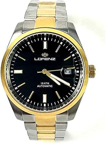 Orologio Lorenz Ginevra 030135BB automatico cinturino bicolore : Amazon.it:  Orologi