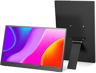 UPERFECT Mobile Monitor Holder Stand 270 Degree Adjustable 1.8kg Load Capacity VESA 75 Compatible with Screws Aluminum Alloy for Mobile Display 13.3" 15.6" 17.3"