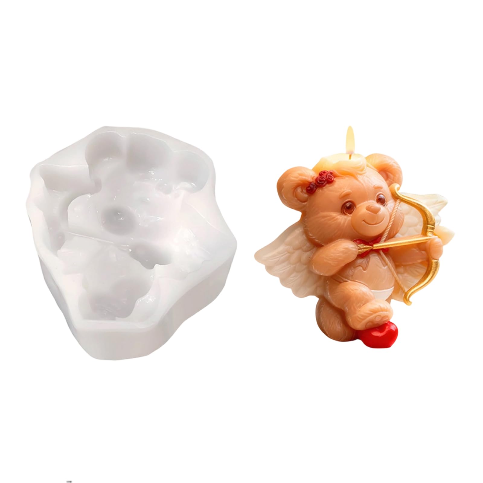 NVOQILIN Multipurpose Silicone for Soap Chocolate Making Balloon Bear Shape Sturdy and Flexible Ideal for Projects Food Silicone