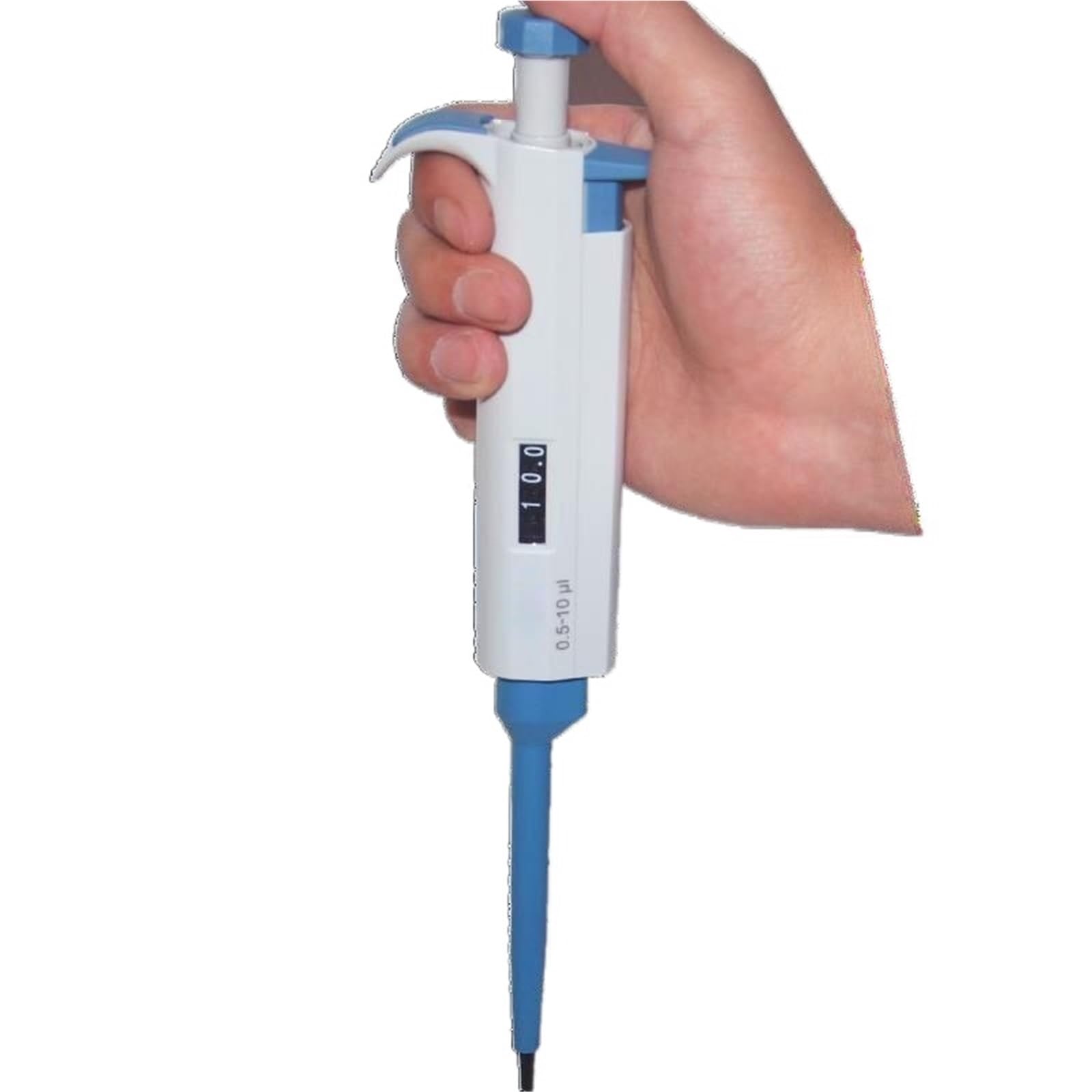 Lote de 5 pipetas mecánicas monocanal de Laboratorio de Varios volúmenes, de 0,1 ul a 10 ml.(1-5ml)