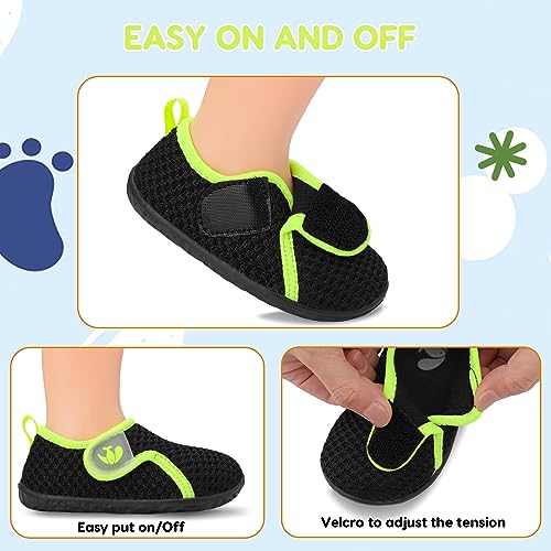 Image of FEETCITY Baby Boys Girls First Walking Shoes Infant Sneakers Crib Shoes Breathable Lightweight Slip On Shoes