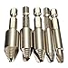TMP1105 5pcs Screw Extractor Remover Drill Bit Set 1/4 Hex Shank Case Easy Taking Out