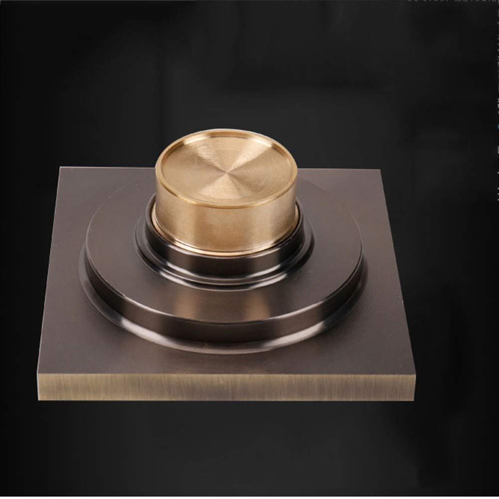 Desagüe de Ducha Cuadrado de latón de 4 Pulgadas con Tapa extraíble, desagüe de baño con Filtro para Cocina, baño, Garaje y sótano.
