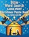 Bible Word Search Large Print Christmas Puzzle Book for Kids and Adults