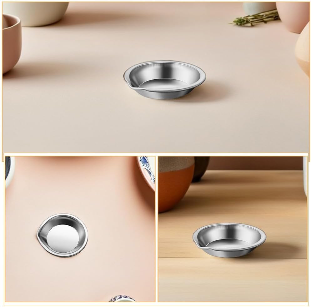 Uonlytech 16pcs Stainless Steel Paint Dish: Multi-Function Watercolor Mixing Palette for Face Painting and Craft Projects - Portable for Studio Or Outdoor