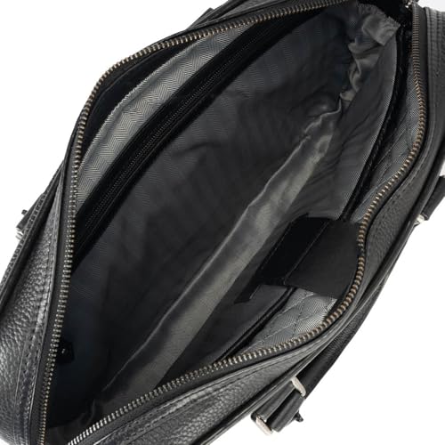 Image of Da Milano Leather Laptop Bag for Men & for Women - Fits Up To 15 inch Laptop (6166A)