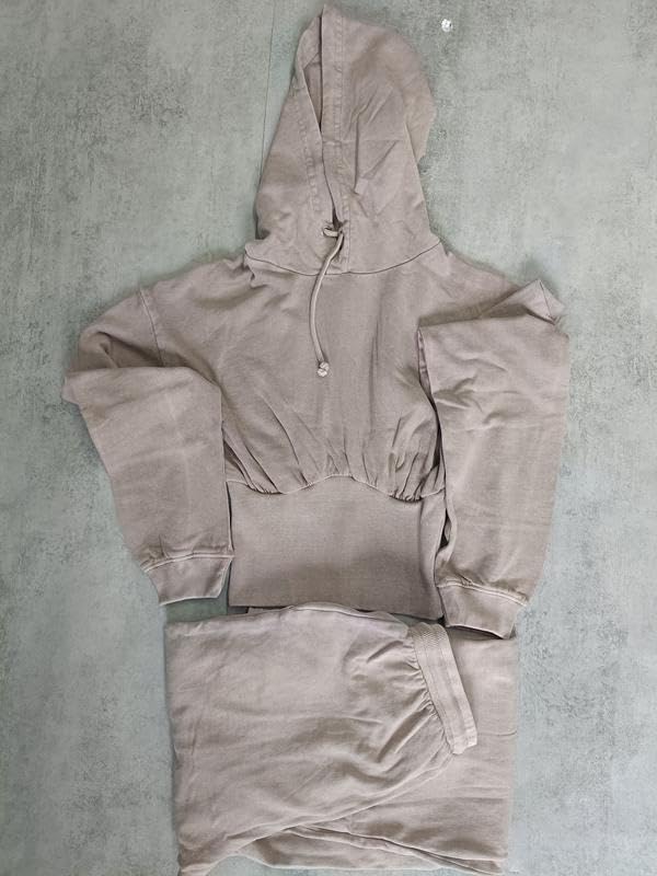 Jogging taille haute galbant et survêtement à capuche doux - 2