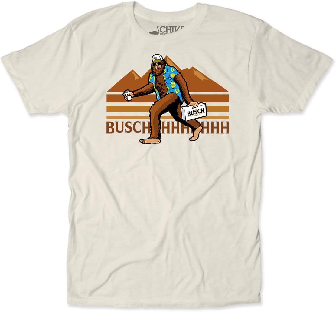 Busch Sasquatch Bigfoot Retro Style Funny T-Shirt