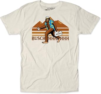 Busch Sasquatch Bigfoot Retro Style Funny T-Shirt