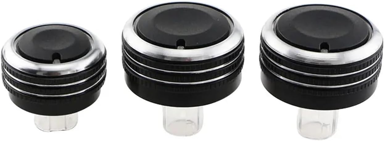 Air Condition Switch Knob AC Knob Compatible with VW Jetta MK5 Golf 5/Tiguan/Touran Passta B6 B7/Skoda/Octavia(Upgraded Black)