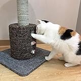 Lemio – „Twist“ Katzenbaum Kratztonne Kratzbaum Sisal – Möbel für Katzen - 6