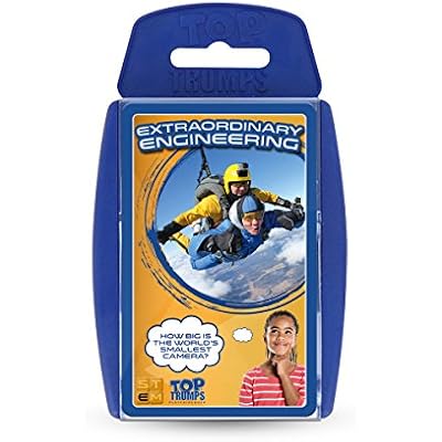 Top Trumps Card Game Extraordinary Engineering - Family Games for Kids and Adults - Learning Games - Kids Card Games for 2 Players and More - Kid War Games - Card Wars - for 6 Plus Kids