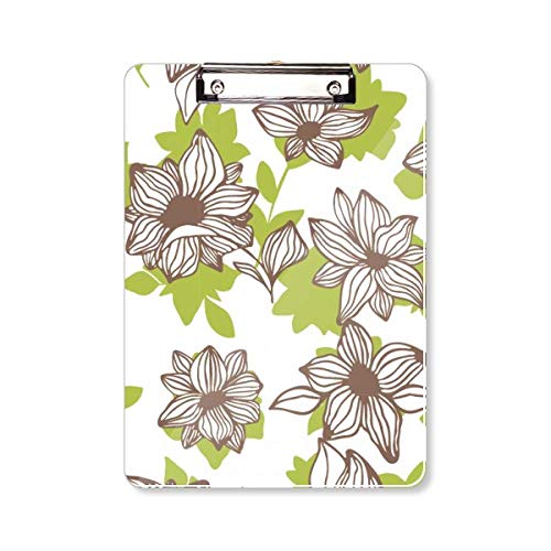 Bloc-notes de peinture pour plantes A4 marron clair à couverture rigide protectrice
