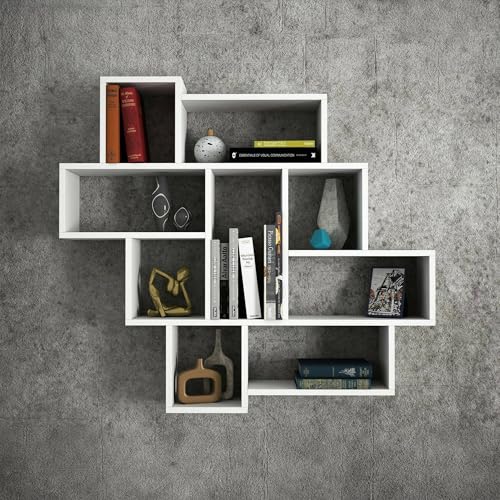 Étagère murale Velaris blanche pour organiser vos livres et objets déco - 2