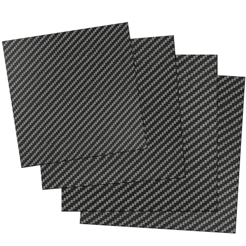 Kalolary Carbon Fiber Sheet 240X240X1.5MM,3K Real Carbon Fiber Board Plate